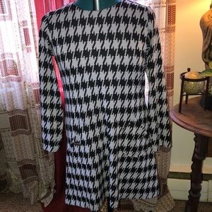 Chadwicks houndstooth tunic shift dress sz 12P